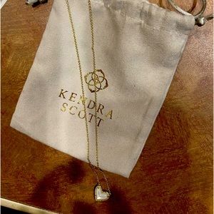 Kendra Scott Mother of Pearl Heat Necklace